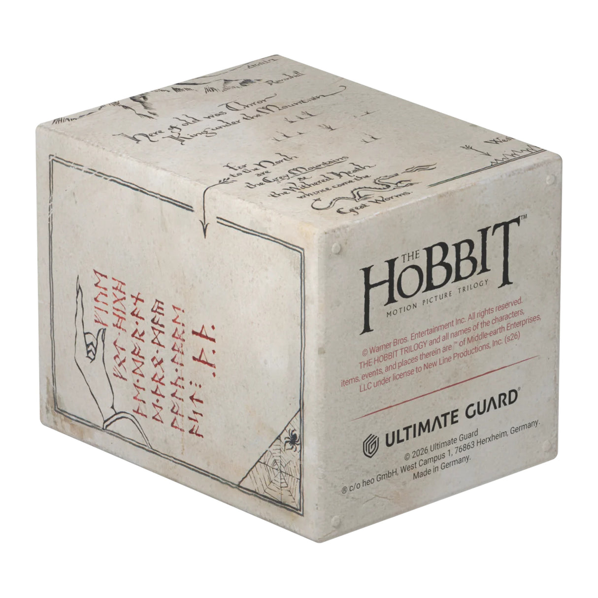 Ultimate Guard RTE Boulder 100+ The Hobbit – Thrór’s Map (Glow in the Dark)