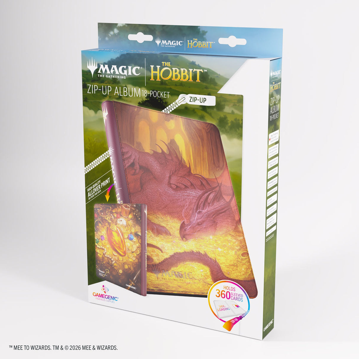 Gamegenic MTG The Hobbit Zip-Up Album 18-Pocket – Smaug’s Mox & Amber