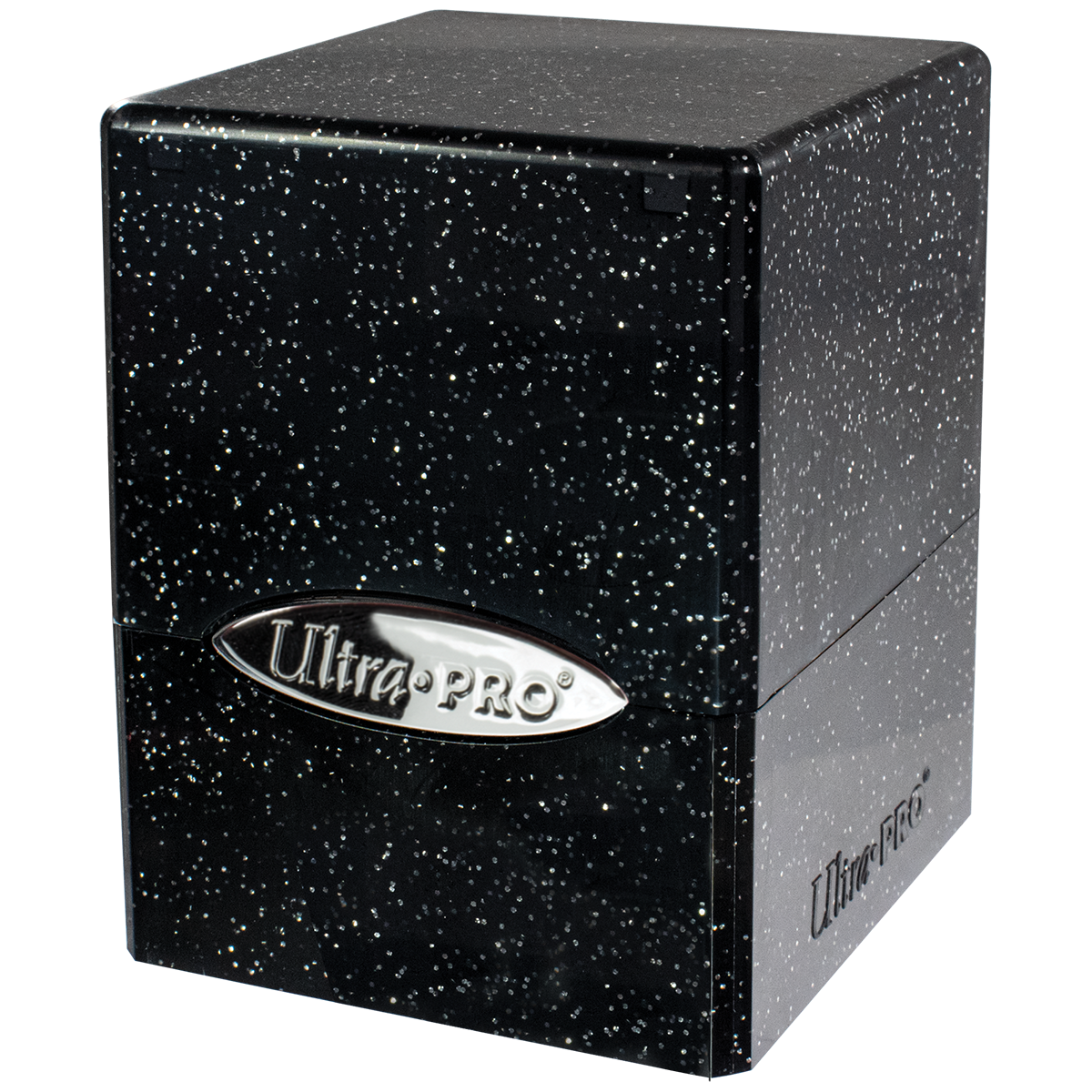 Ultra Pro Satin Cube Glitter Nera – Deck Box 100+ Carte TCG