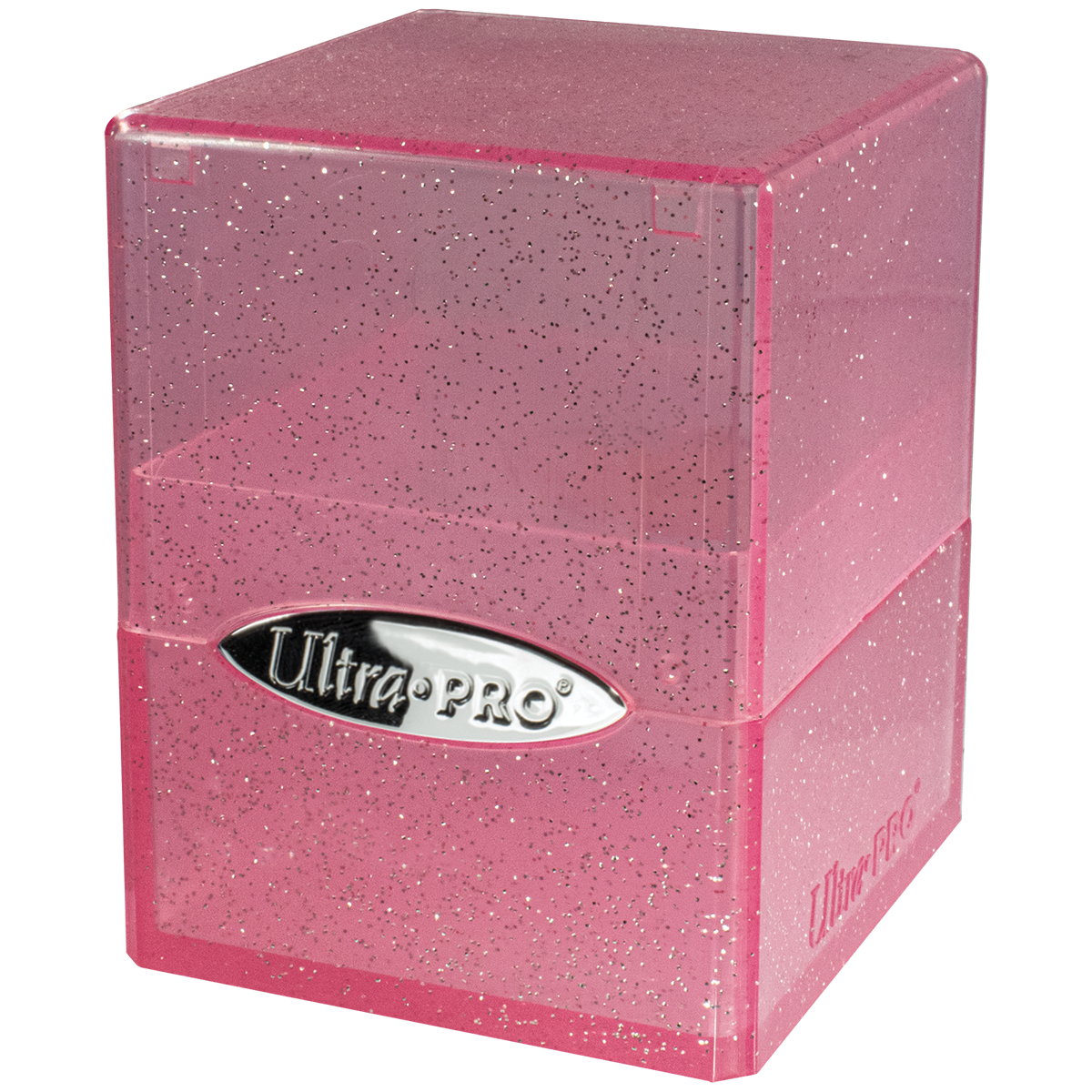 Ultra Pro Satin Cube Glitter Rosa – Deck Box 100+ Carte TCG