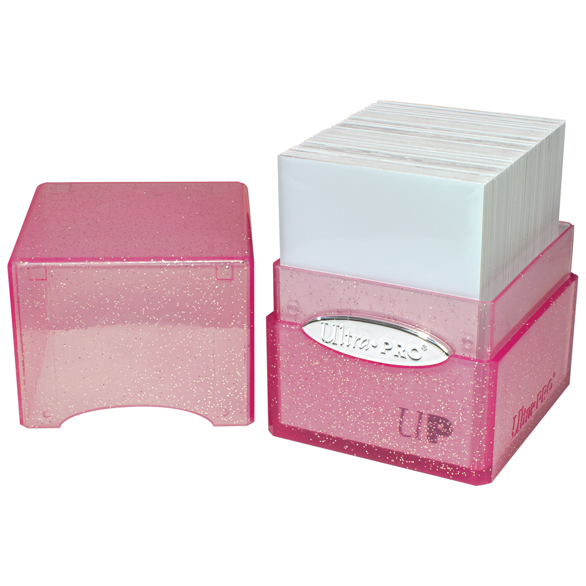 Ultra Pro Satin Cube Glitter Rosa – Deck Box 100+ Carte TCG