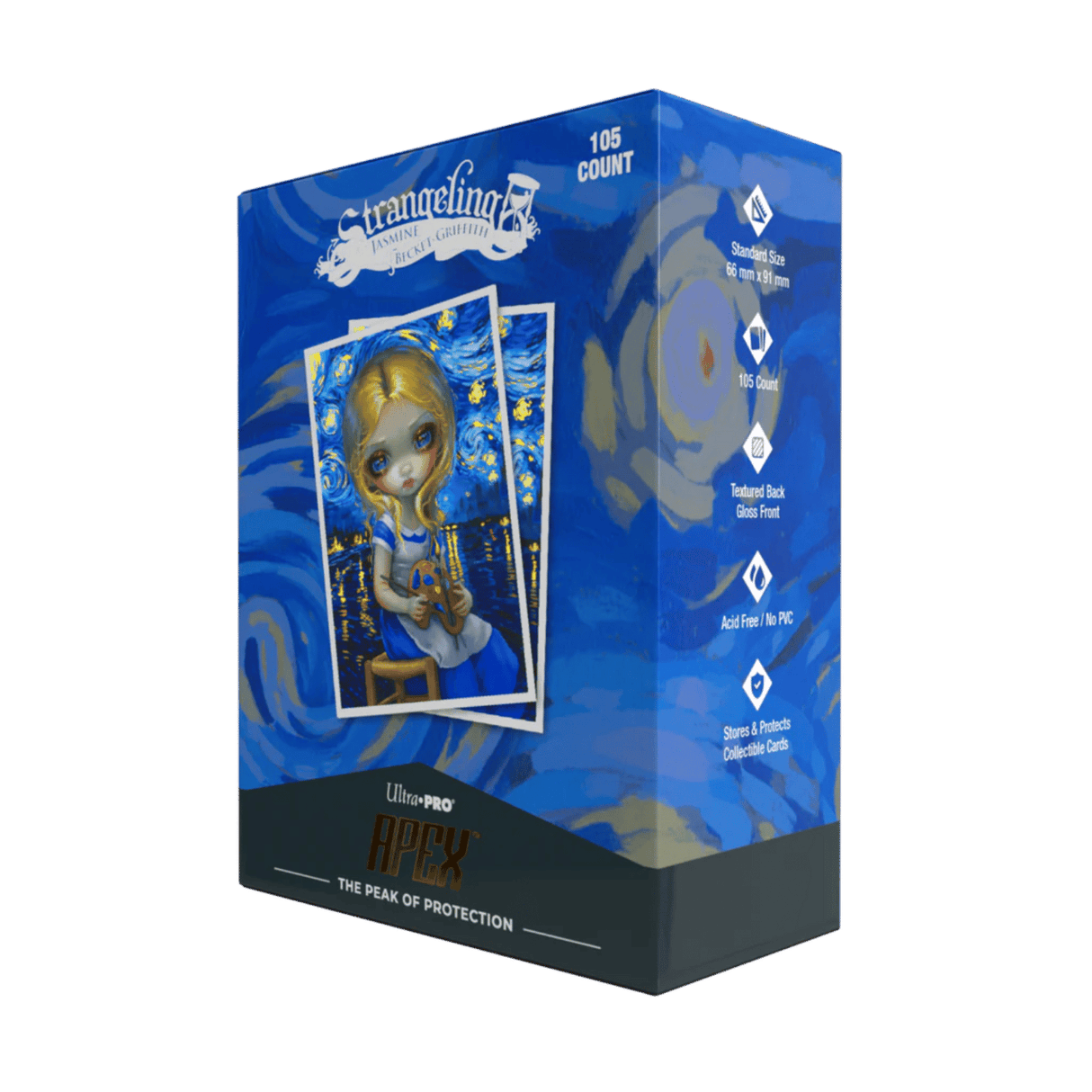 Ultra Pro APEX Deck Protector Sleeves – Jasmine Becket-Griffith – Alice in The Starry Night 105 bustine
