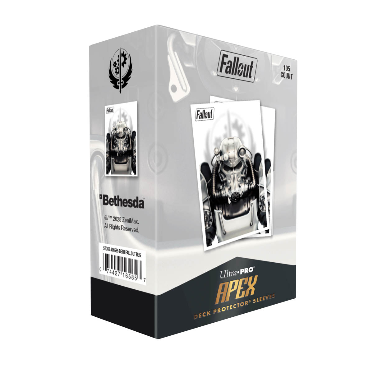 Ultra PRO APEX Sleeves – Fallout Brotherhood of Steel (105 bustine)