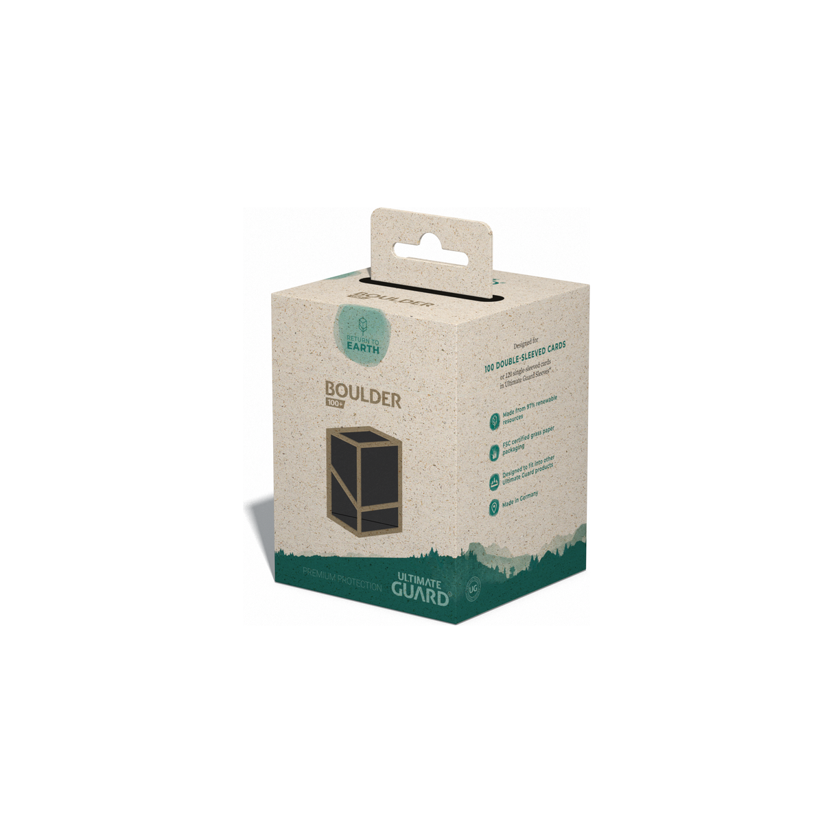 Ultimate Guard - RTE Boulder 100+ Deck Box - Black