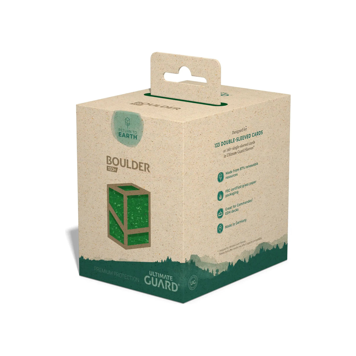 Ultimate Guard - RTE Boulder 133+ Deck Box - Green