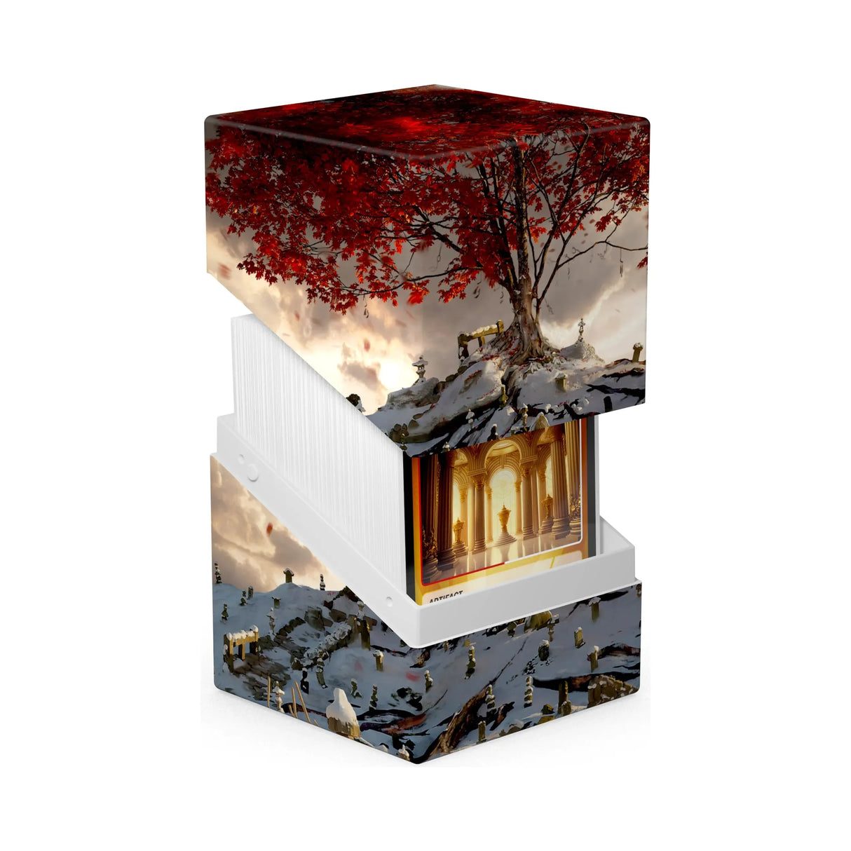 Ultimate Guard - RTE Boulder 100+ Deck Box - Artist Edition #2 Mario Renaud - In Icy Bloom