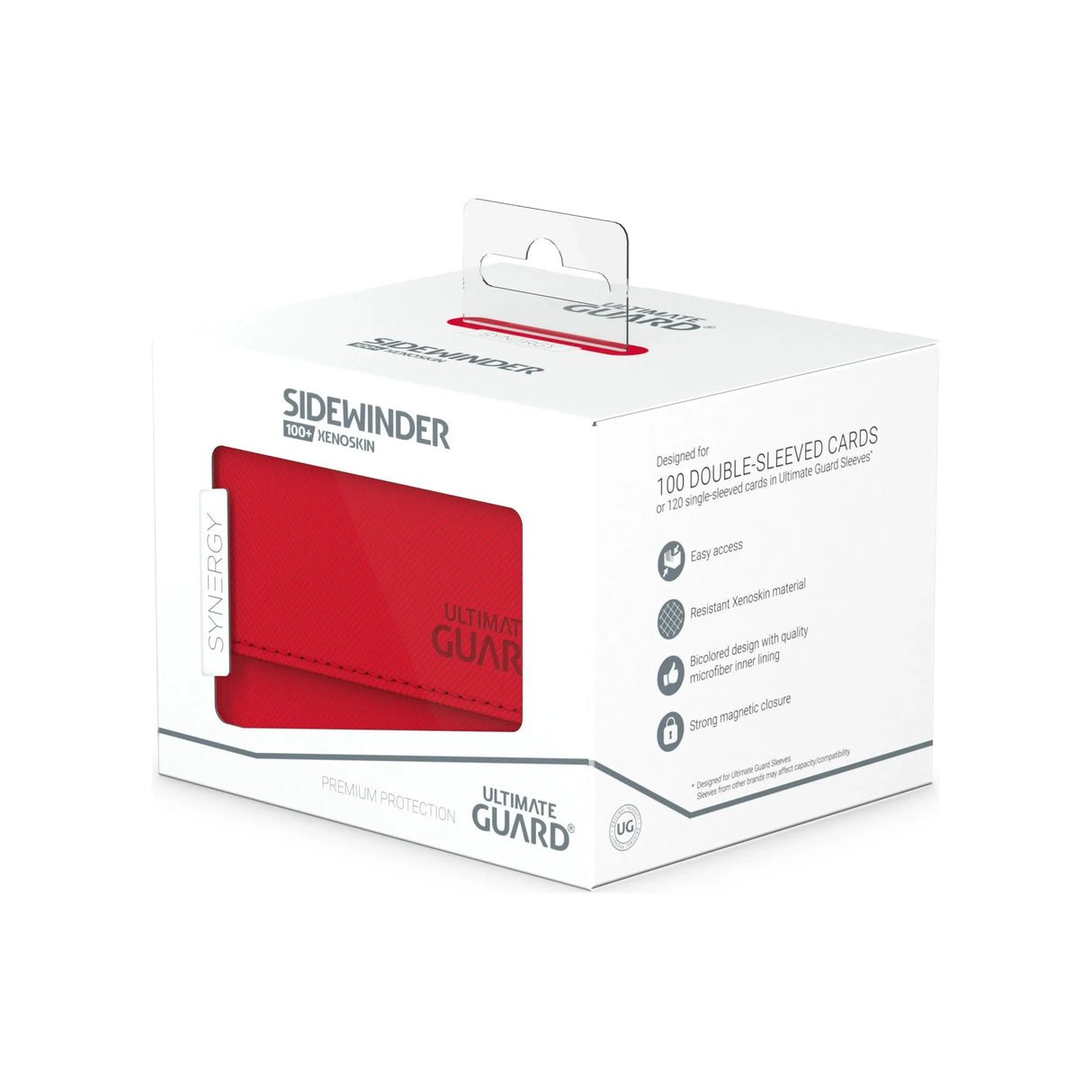 Ultimate Guard - Sidewinder 100+ SYNERGY Deck Box - Red/White