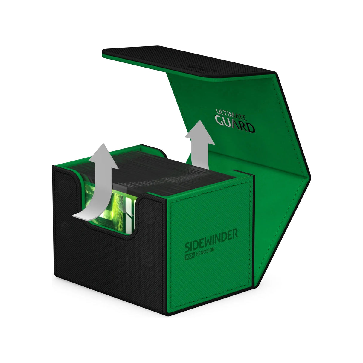 Ultimate Guard - Sidewinder 100+ SYNERGY Deck Box - Black/Green