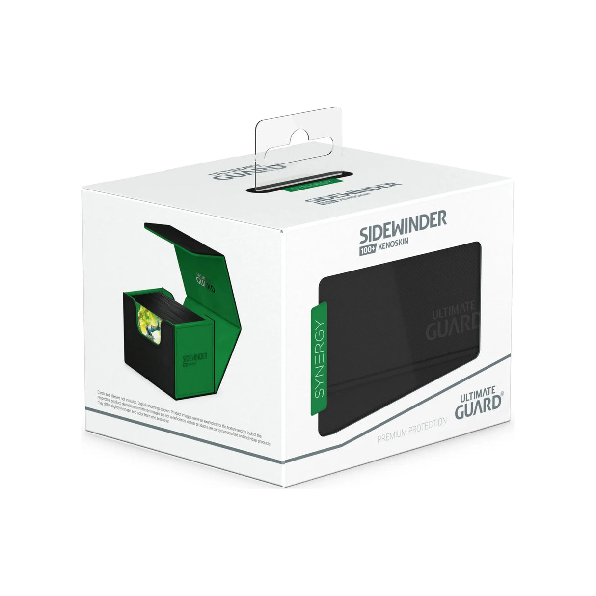 Ultimate Guard - Sidewinder 100+ SYNERGY Deck Box - Black/Green
