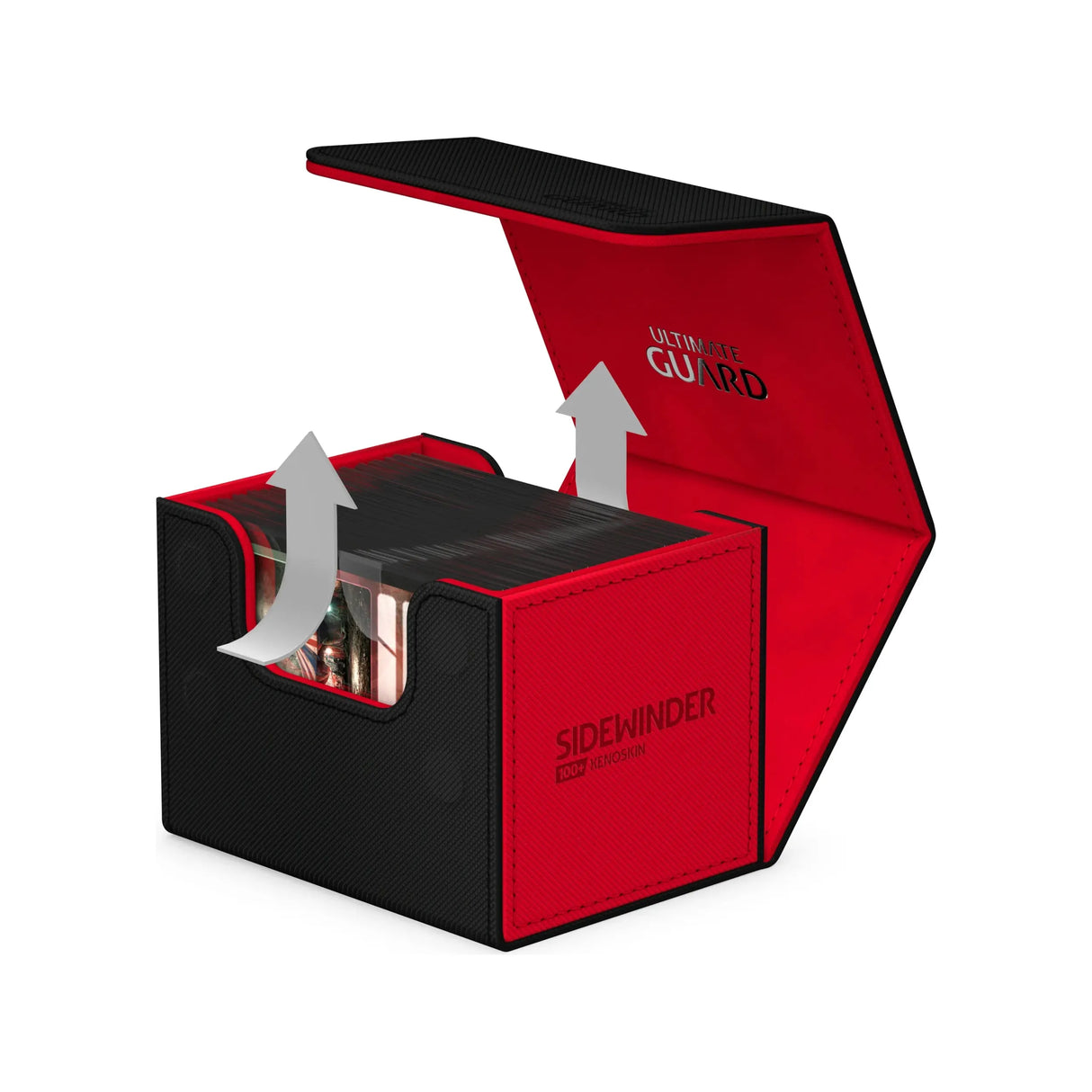 Ultimate Guard - Sidewinder 100+ SYNERGY Deck Box - Black/Red