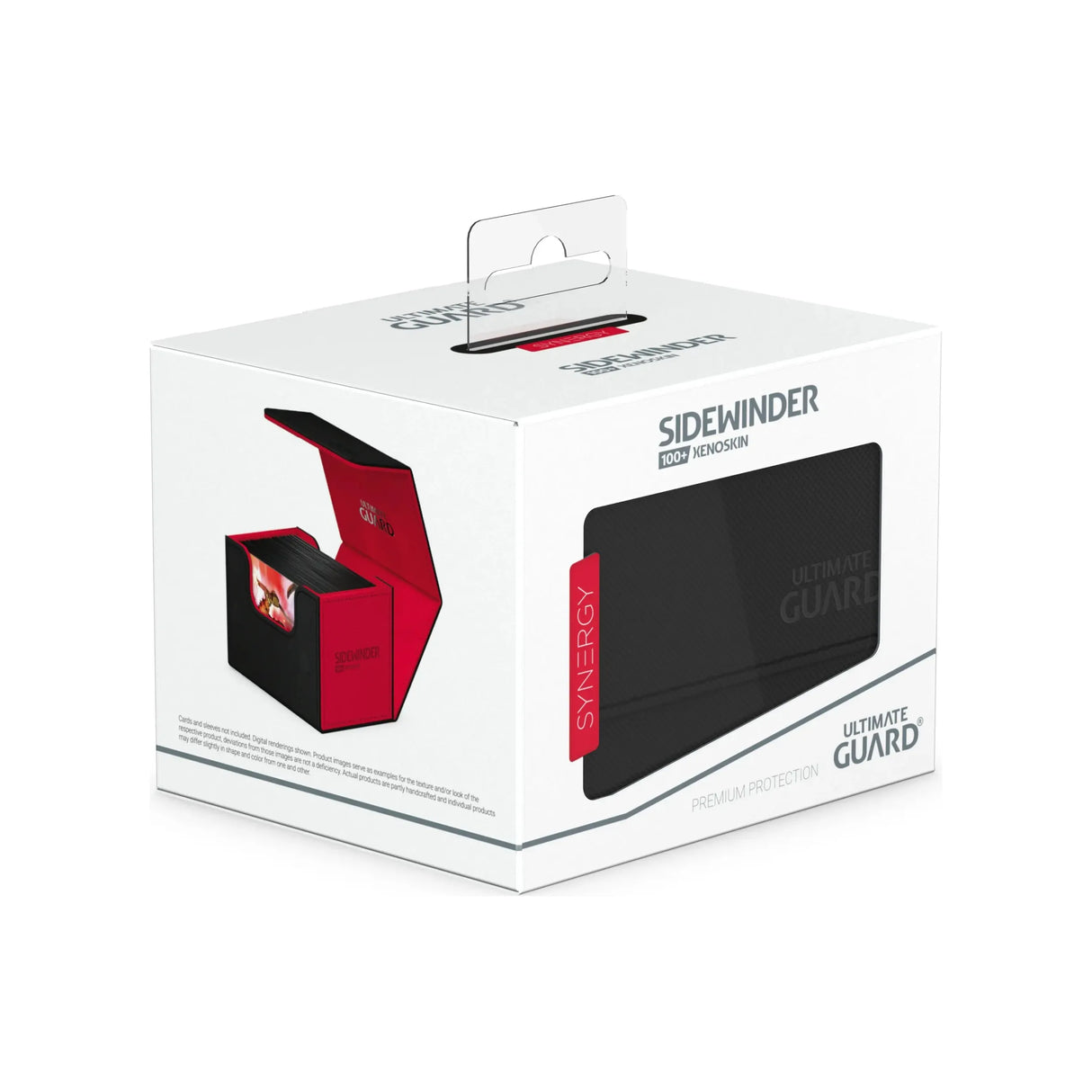 Ultimate Guard - Sidewinder 100+ SYNERGY Deck Box - Black/Red