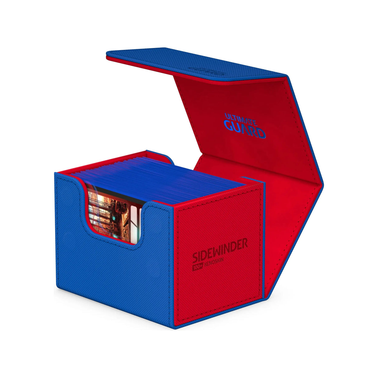 Ultimate Guard - Sidewinder 100+ SYNERGY Deck Box - Blue/Red