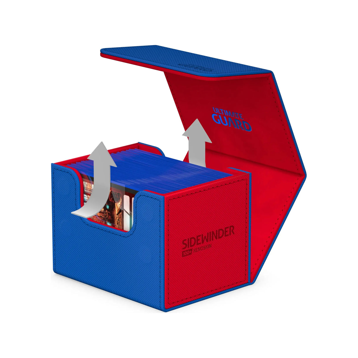 Ultimate Guard - Sidewinder 100+ SYNERGY Deck Box - Blue/Red