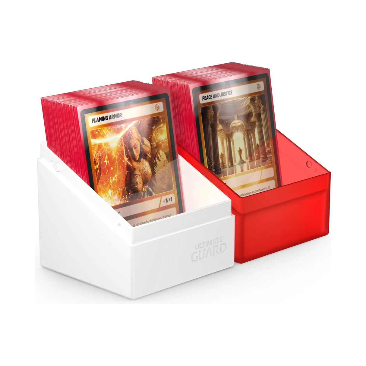 Ultimate Guard - Boulder 100+ SYNERGY Deck Box - Red/White