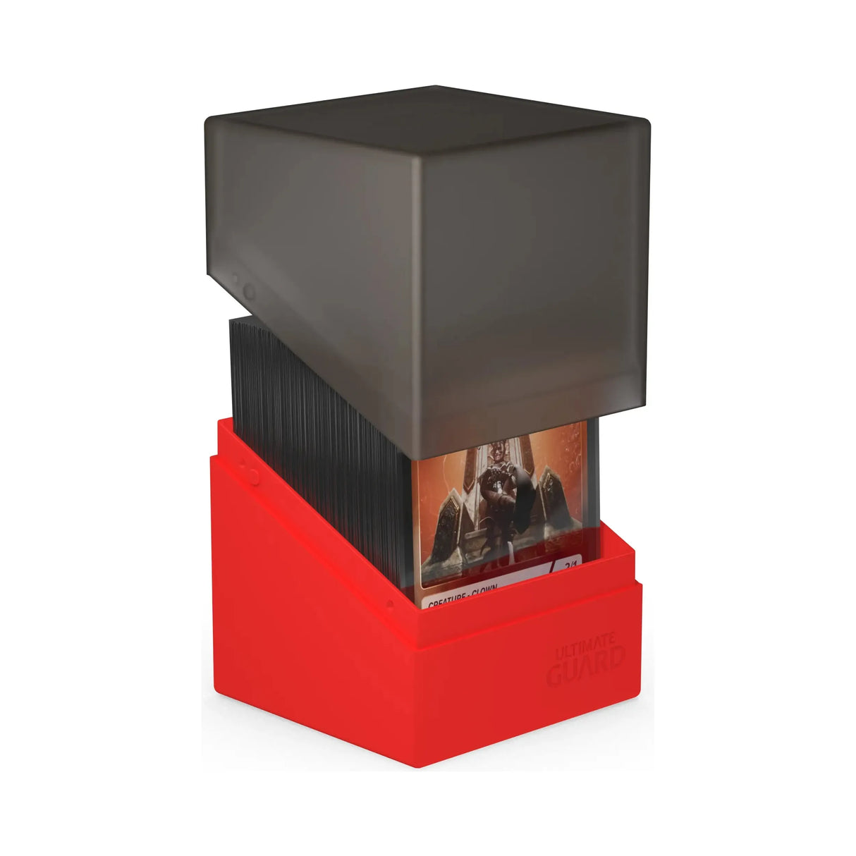 Ultimate Guard - Boulder 100+ SYNERGY Deck Box - Black/Red