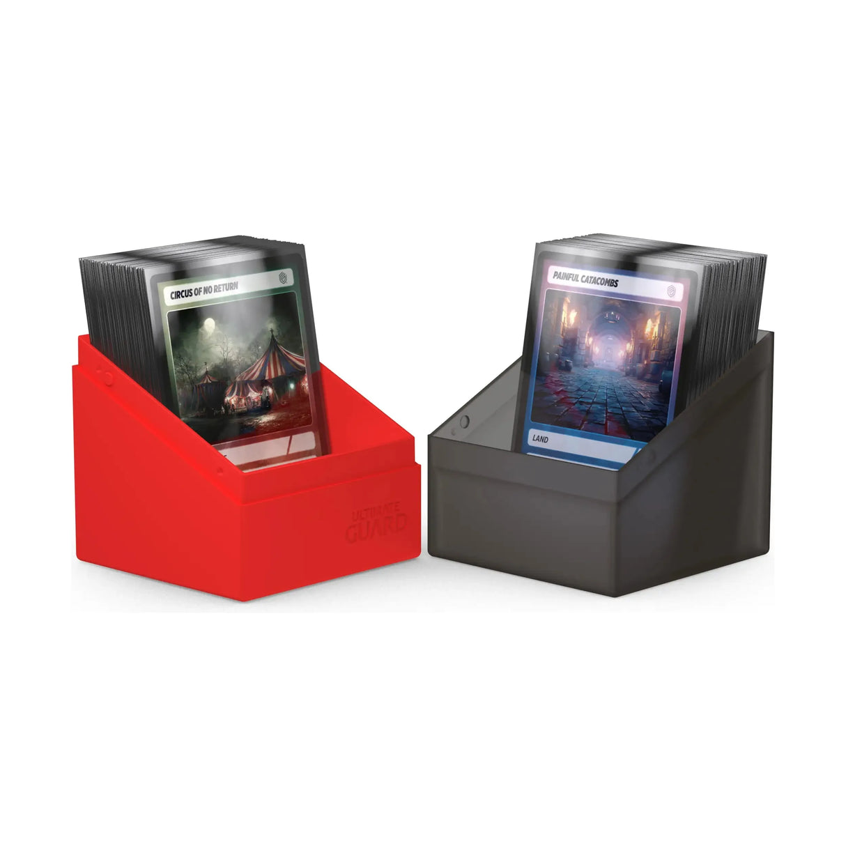 Ultimate Guard - Boulder 100+ SYNERGY Deck Box - Black/Red