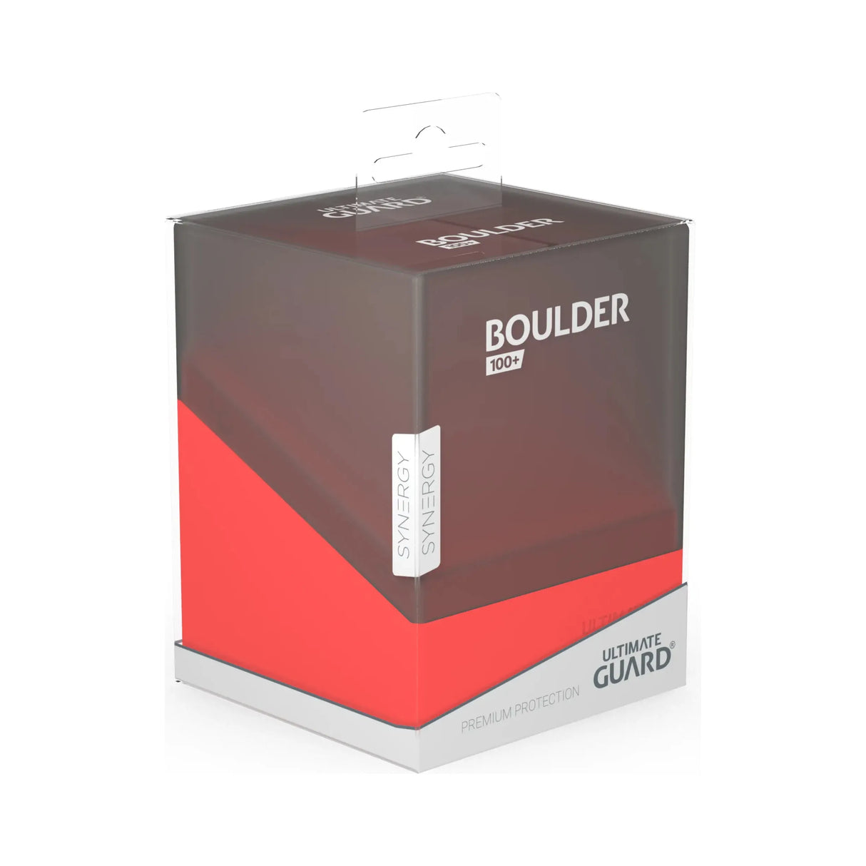 Ultimate Guard - Boulder 100+ SYNERGY Deck Box - Black/Red