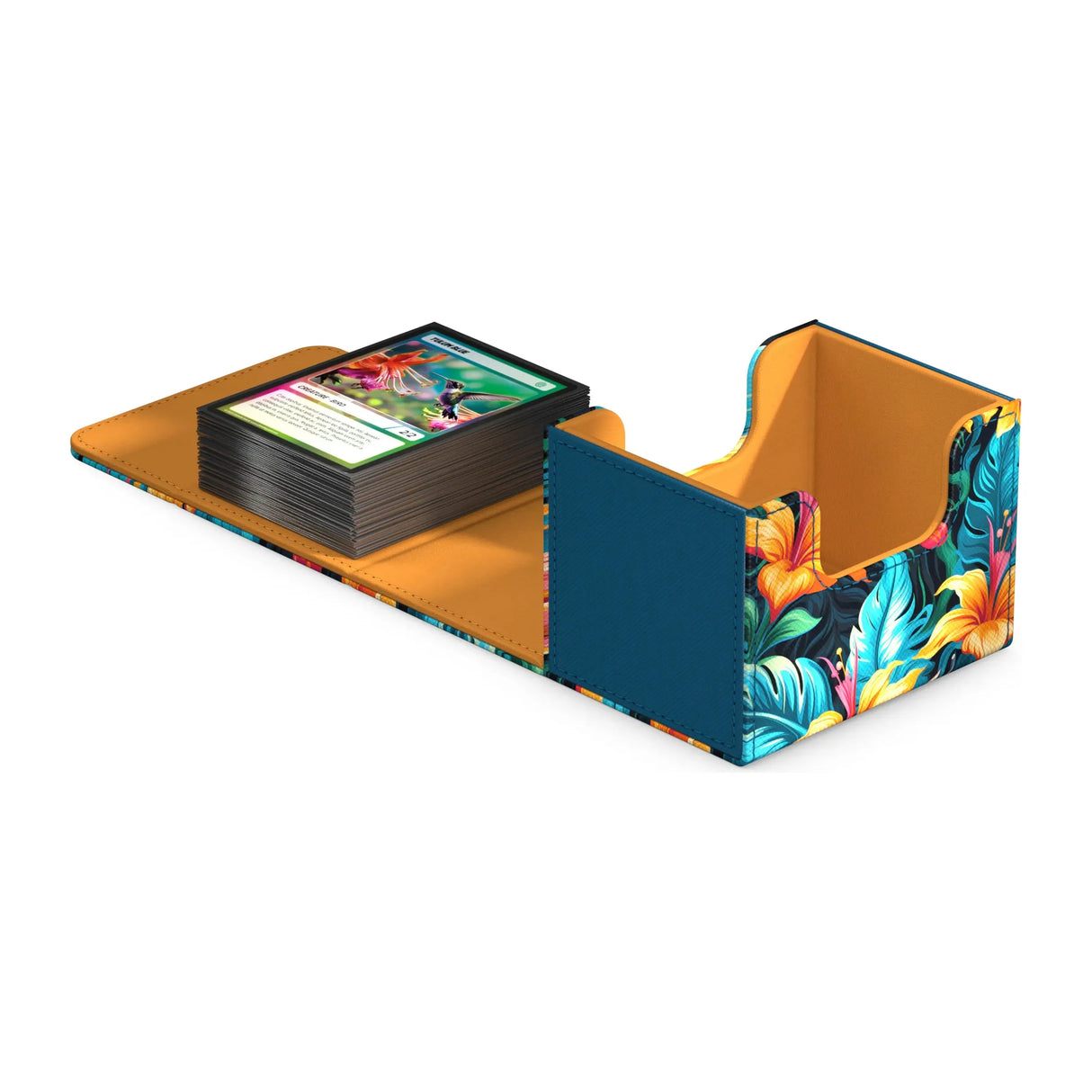 Ultimate Guard - Sidewinder 100+ Xenoskin Deck Box - Floral Places - Tulum Blue