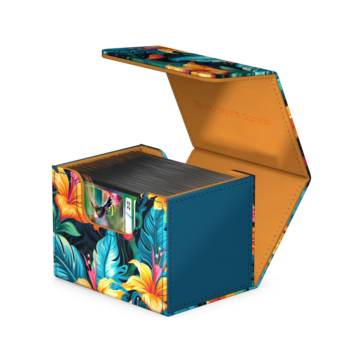 Ultimate Guard - Sidewinder 100+ Xenoskin Deck Box - Floral Places - Tulum Blue