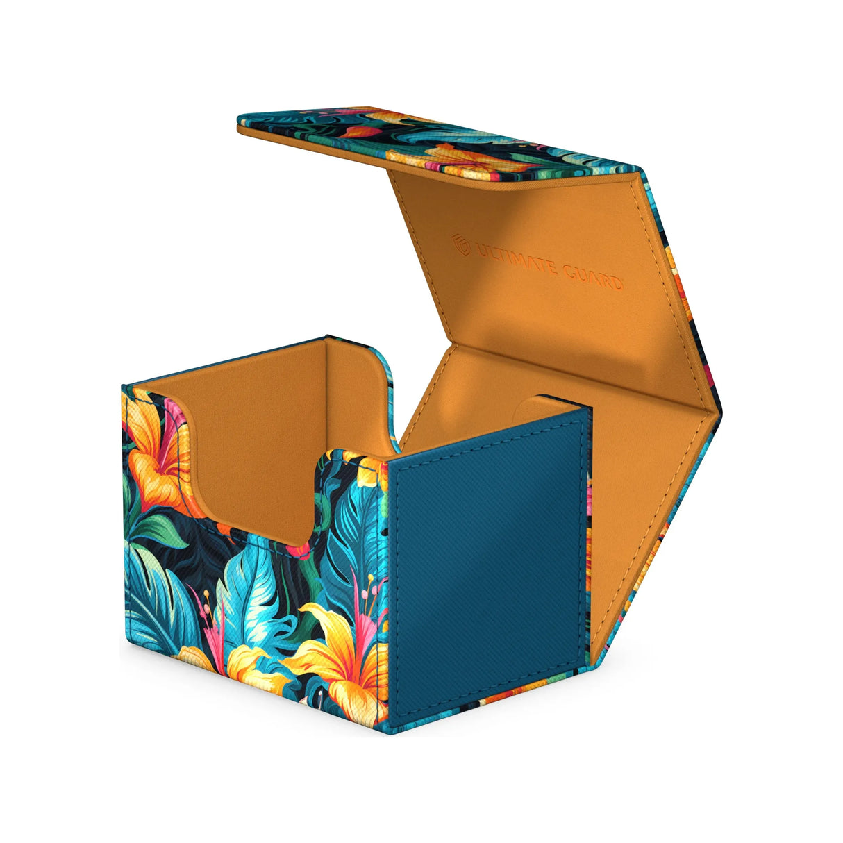 Ultimate Guard - Sidewinder 100+ Xenoskin Deck Box - Floral Places - Tulum Blue