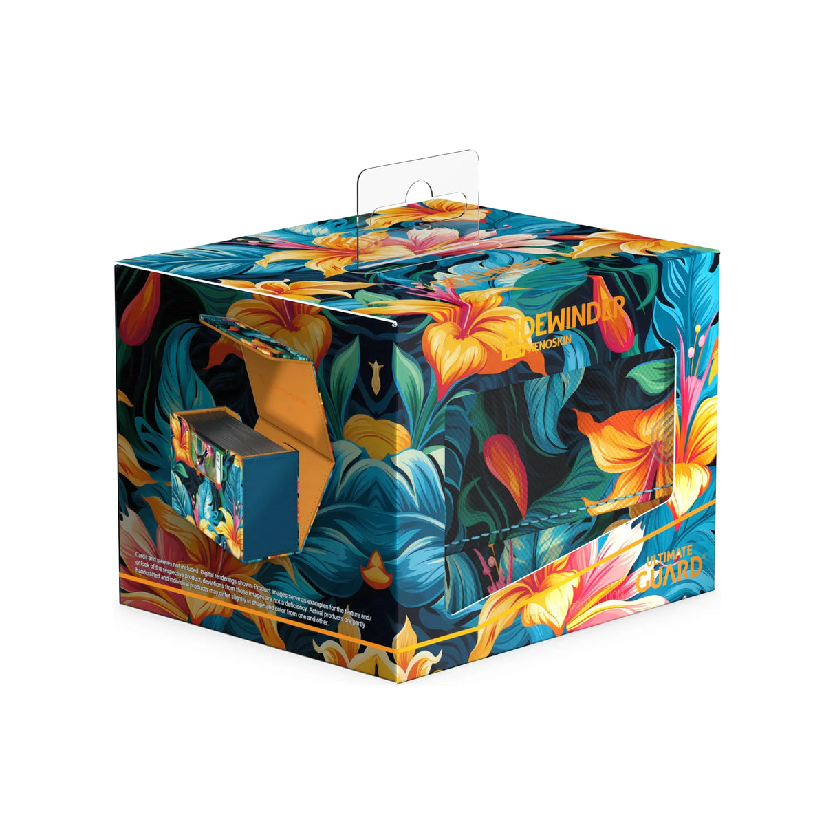 Ultimate Guard - Sidewinder 100+ Xenoskin Deck Box - Floral Places - Tulum Blue