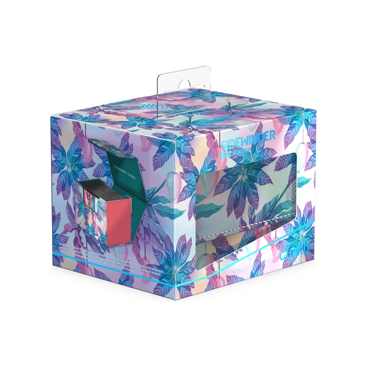 Ultimate Guard - Sidewinder 100+ Xenoskin Deck Box - Floral Places - Miami Pink