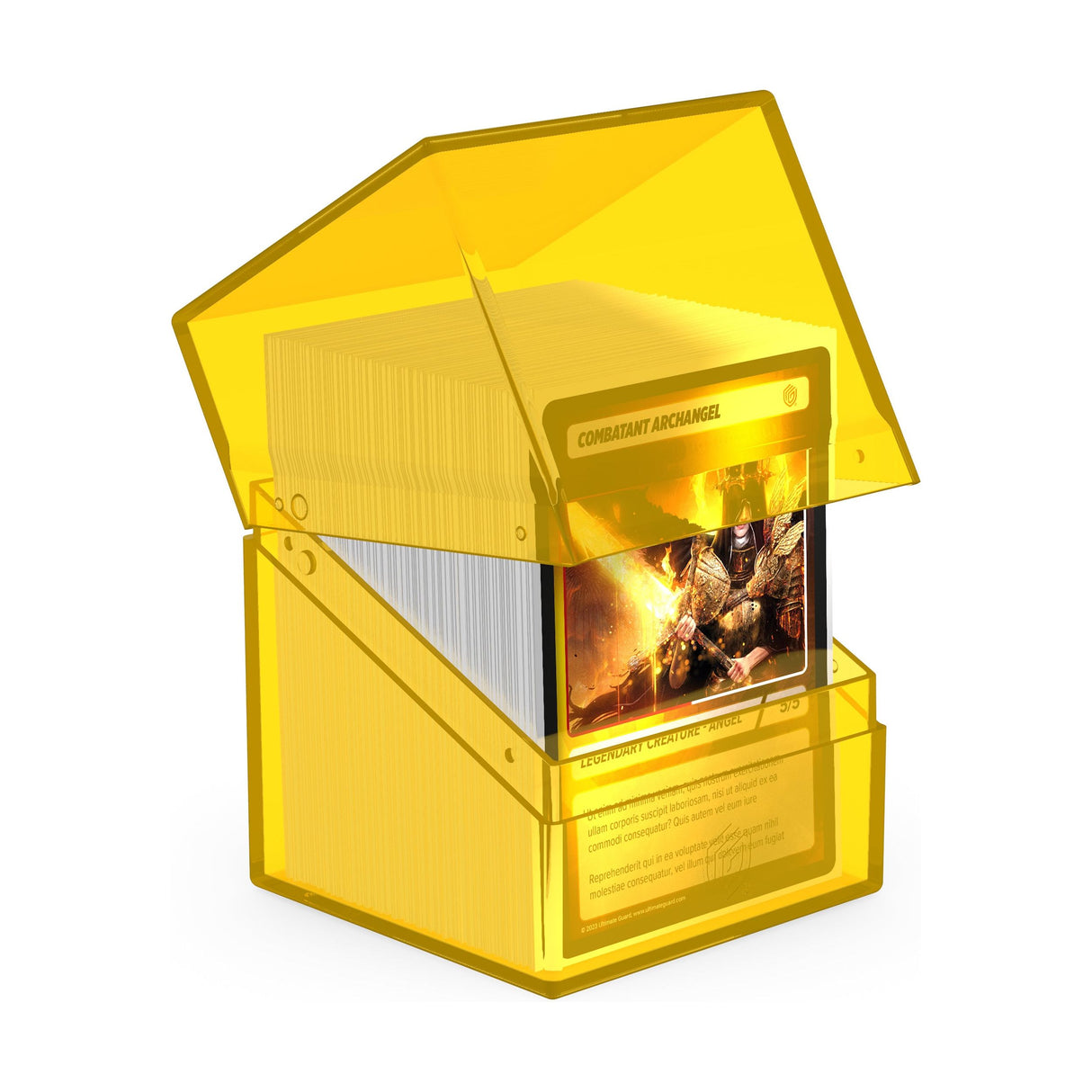 Ultimate Guard - Boulder 100+ Deck Box - Clear Yellow