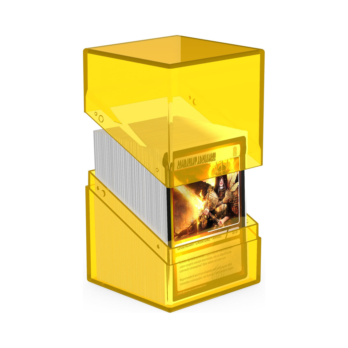 Ultimate Guard - Boulder 100+ Deck Box - Clear Yellow