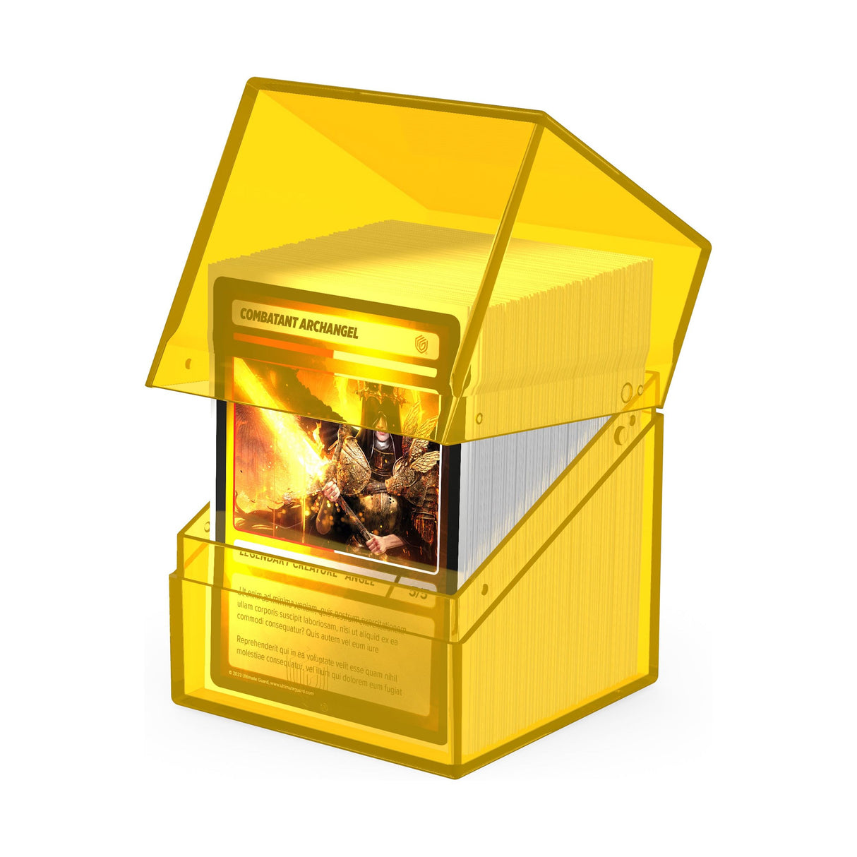 Ultimate Guard - Boulder 100+ Deck Box - Clear Yellow