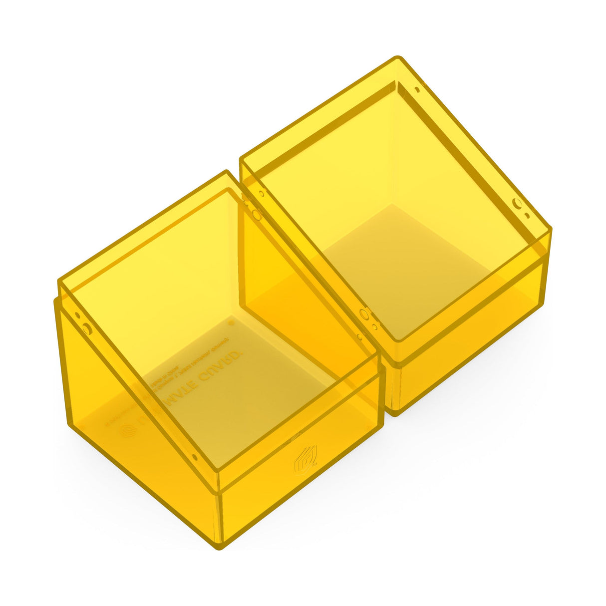 Ultimate Guard - Boulder 100+ Deck Box - Clear Yellow