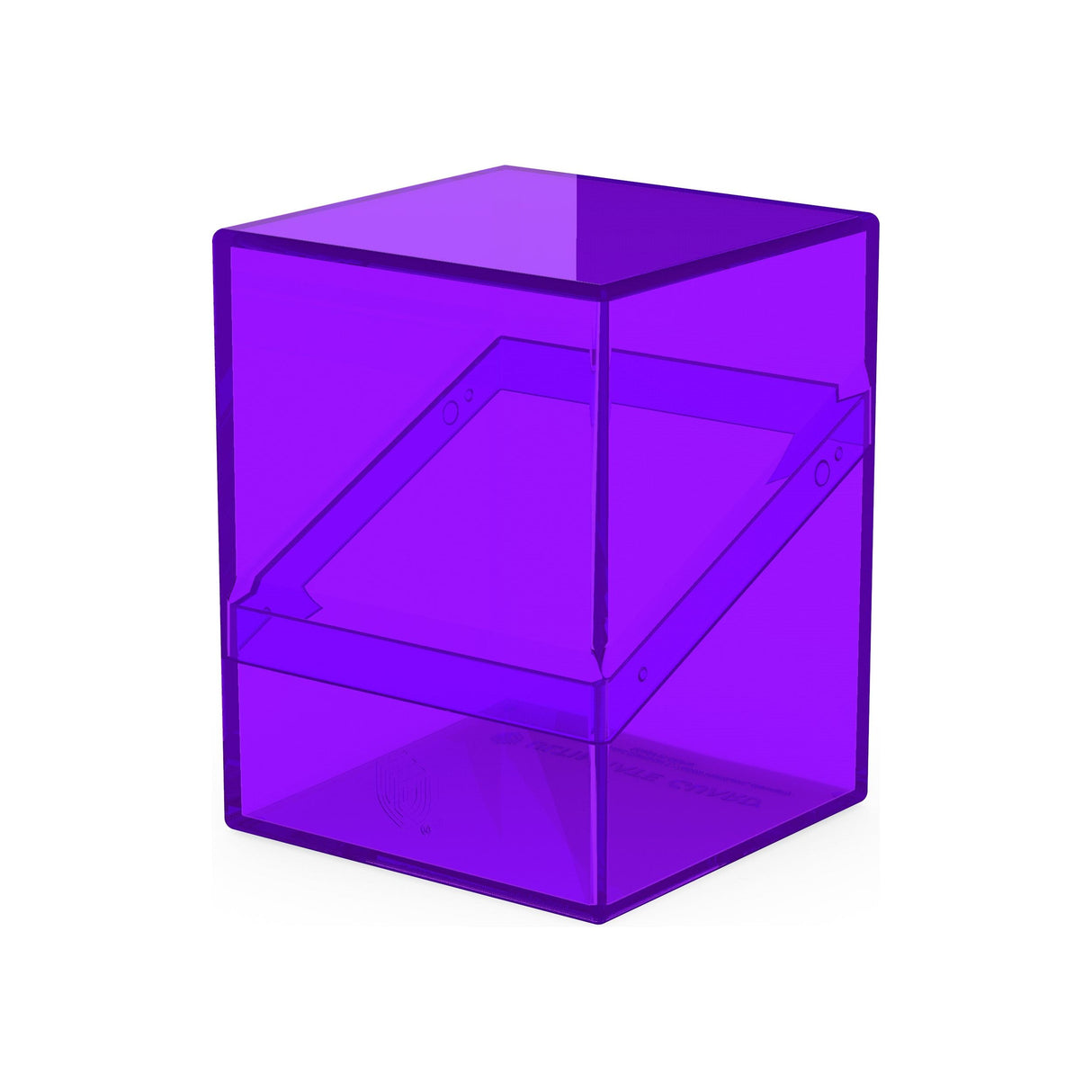 Ultimate Guard - Boulder 100+ Deck Box - Clear Amethyst