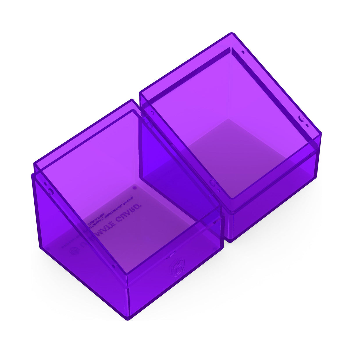 Ultimate Guard - Boulder 100+ Deck Box - Clear Amethyst