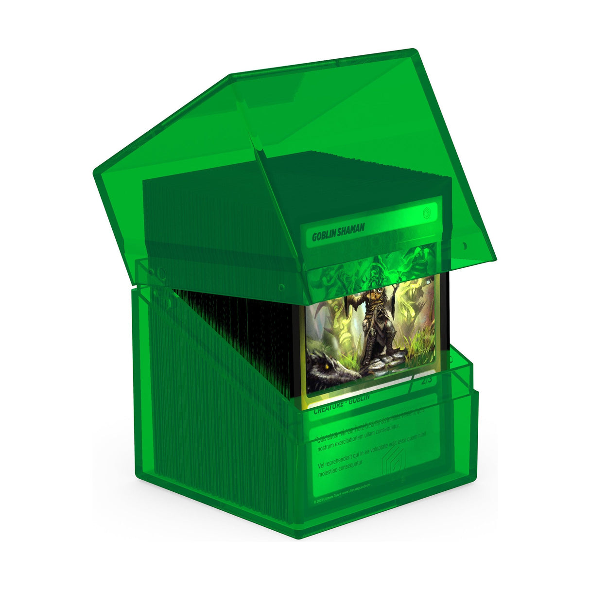Ultimate Guard - Boulder 100+ Deck Box - Clear Green