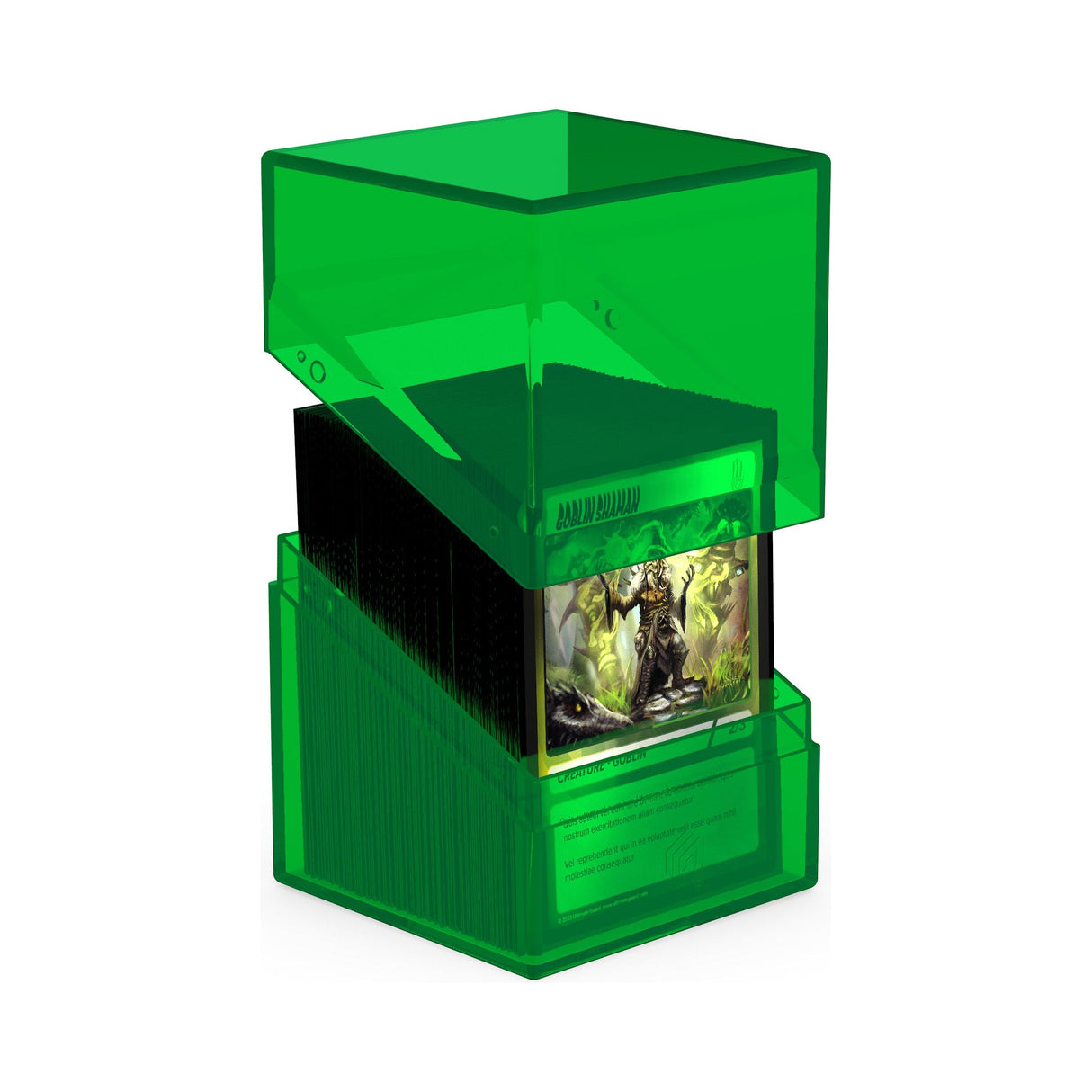 Ultimate Guard - Boulder 100+ Deck Box - Clear Green