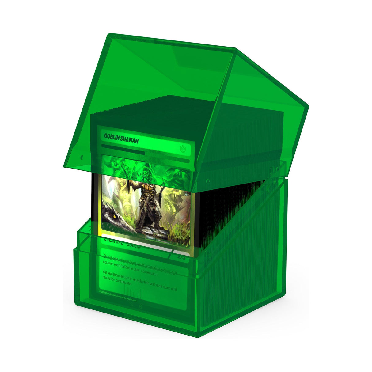 Ultimate Guard - Boulder 100+ Deck Box - Clear Green