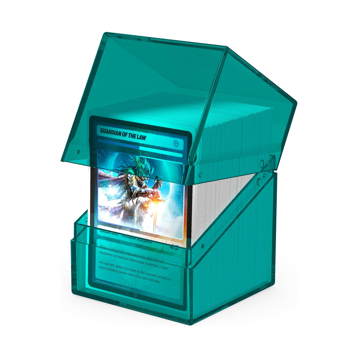 Ultimate Guard - Boulder 100+ Deck Box - Clear Malachite
