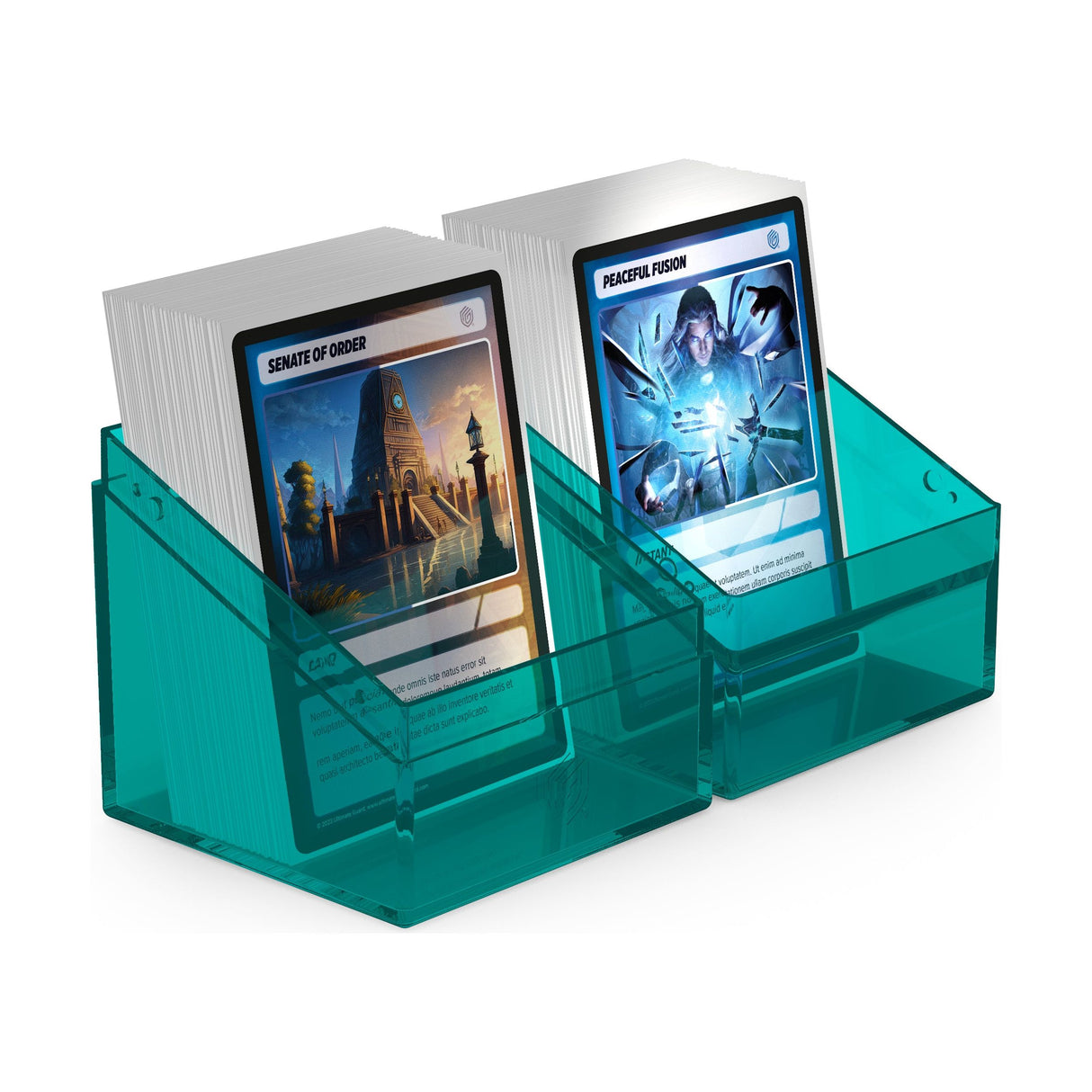 Ultimate Guard - Boulder 100+ Deck Box - Clear Malachite