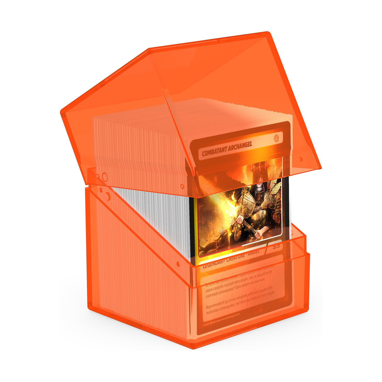 Ultimate Guard - Boulder 100+ Deck Box - Clear Poppy Topaz