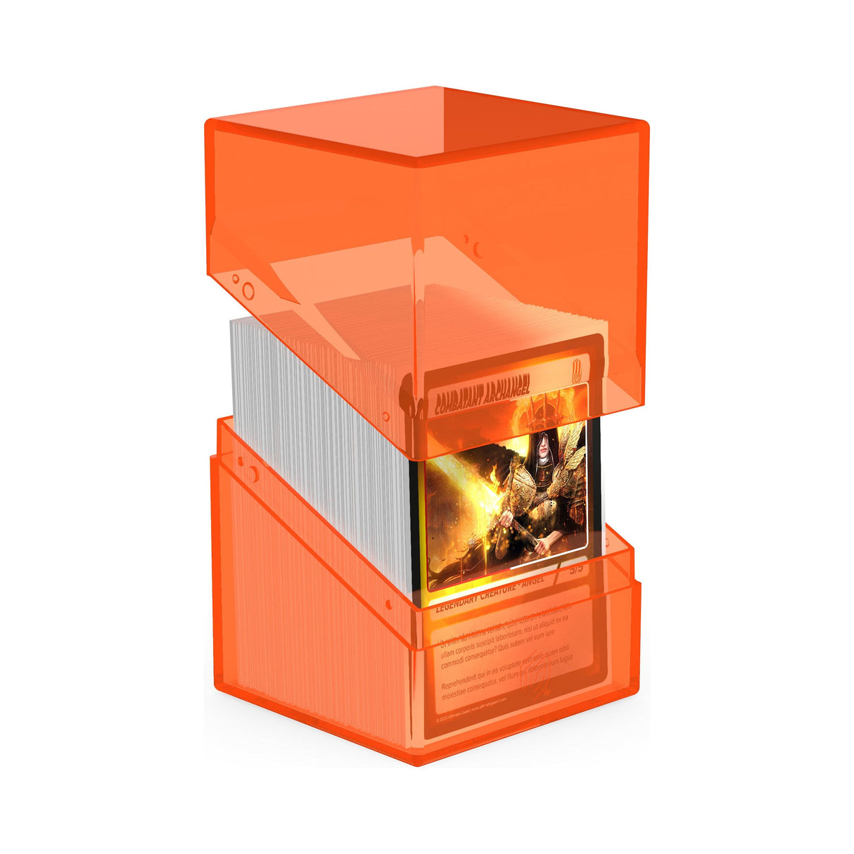 Ultimate Guard - Boulder 100+ Deck Box - Clear Poppy Topaz