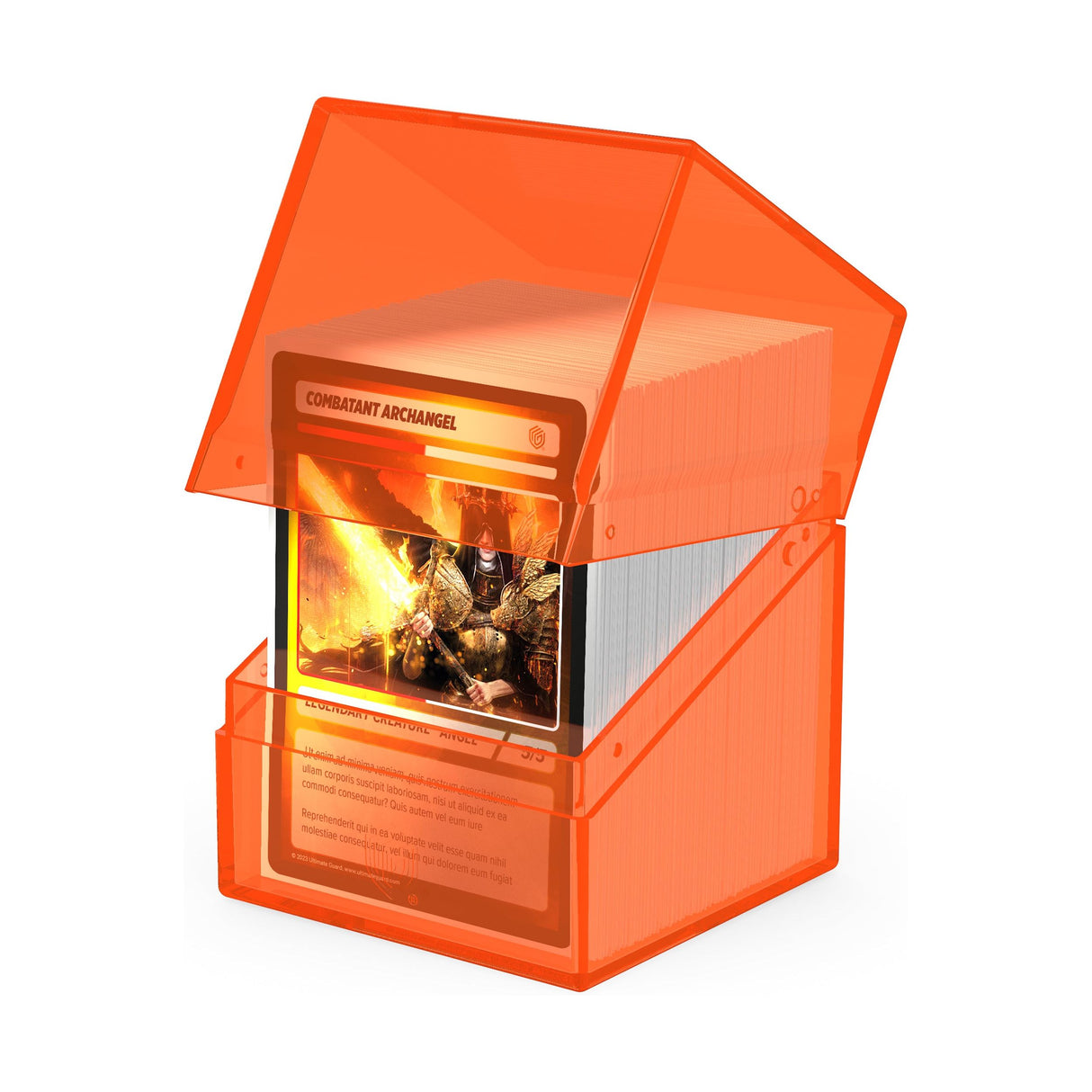 Ultimate Guard - Boulder 100+ Deck Box - Clear Poppy Topaz