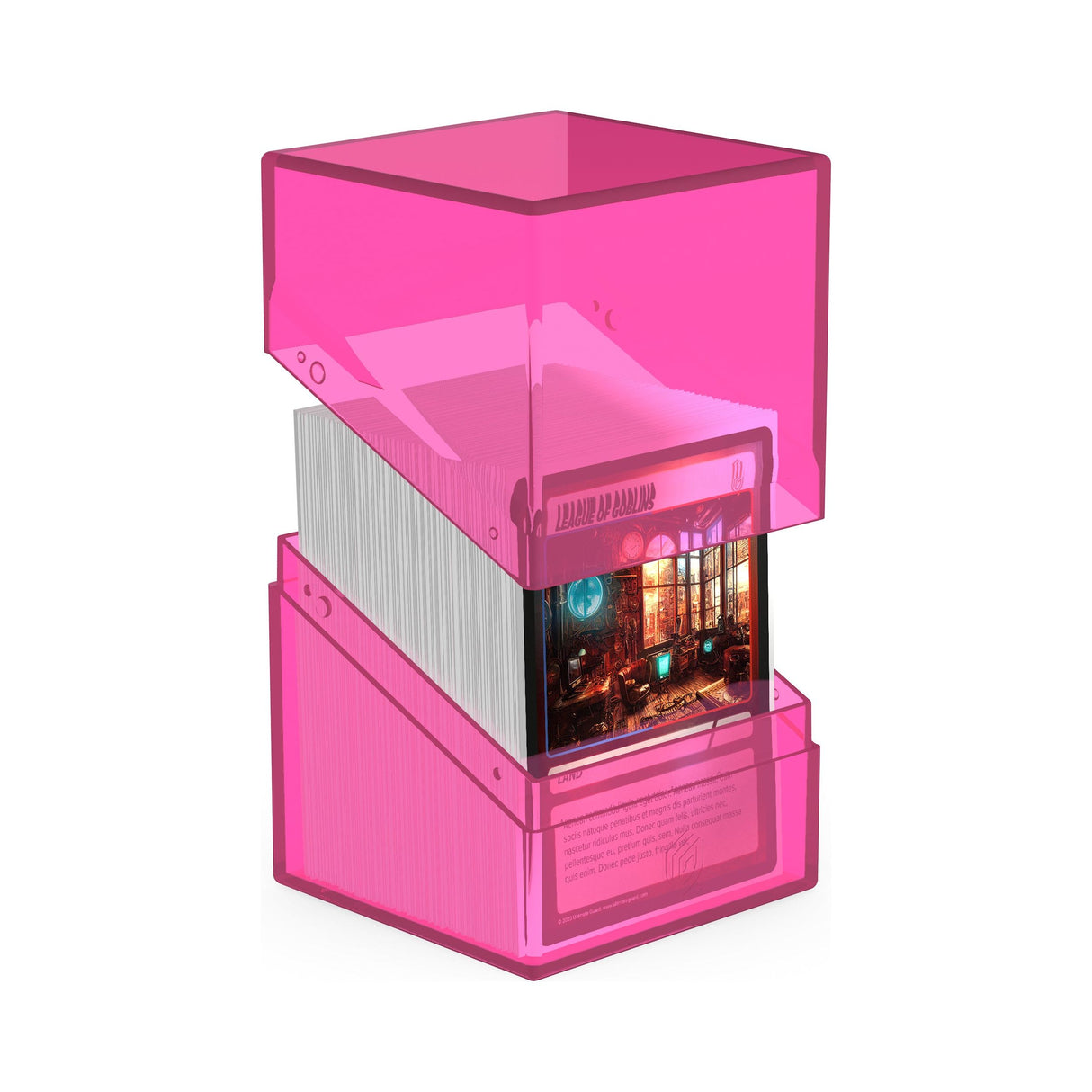 Ultimate Guard - Boulder 100+ Deck Box - Clear Rhodonite