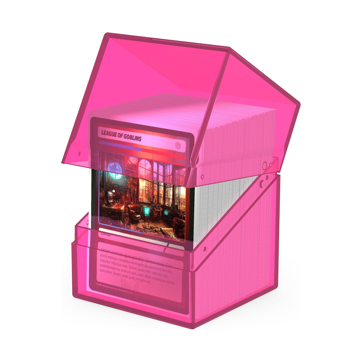 Ultimate Guard - Boulder 100+ Deck Box - Clear Rhodonite