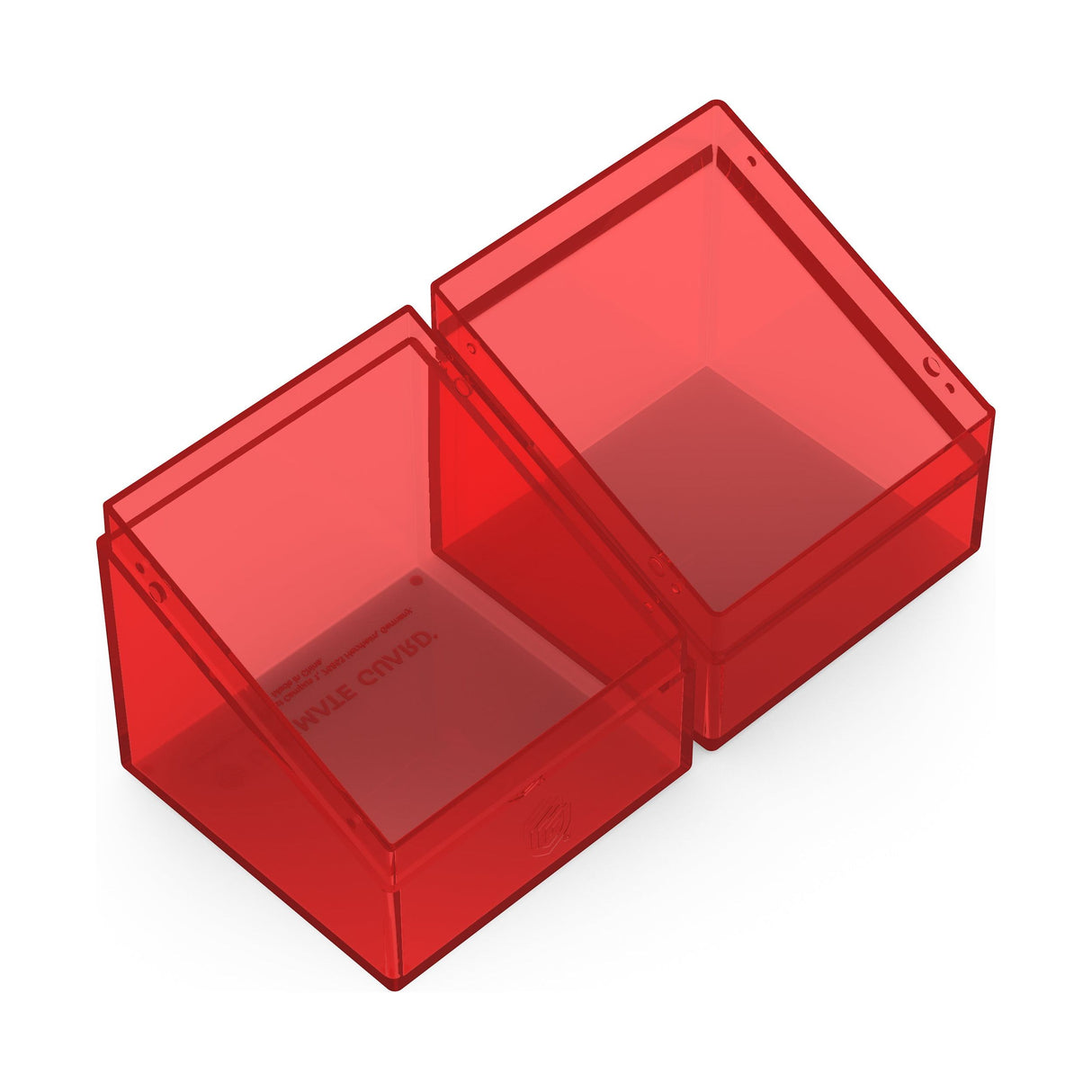 Ultimate Guard - Boulder 100+ Deck Box - Clear Ruby