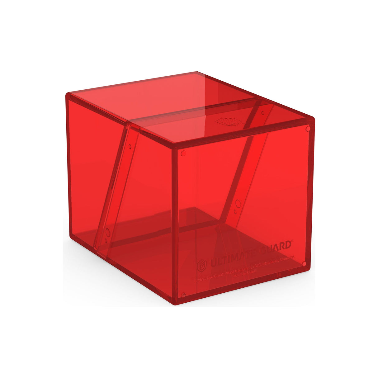 Ultimate Guard - Boulder 100+ Deck Box - Clear Ruby