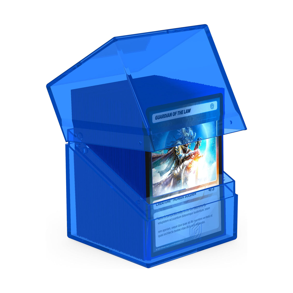 Ultimate Guard - Boulder 100+ Deck Box - Clear Sapphire