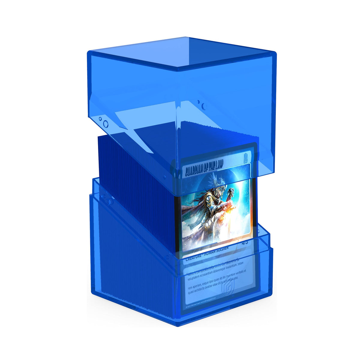 Ultimate Guard - Boulder 100+ Deck Box - Clear Sapphire
