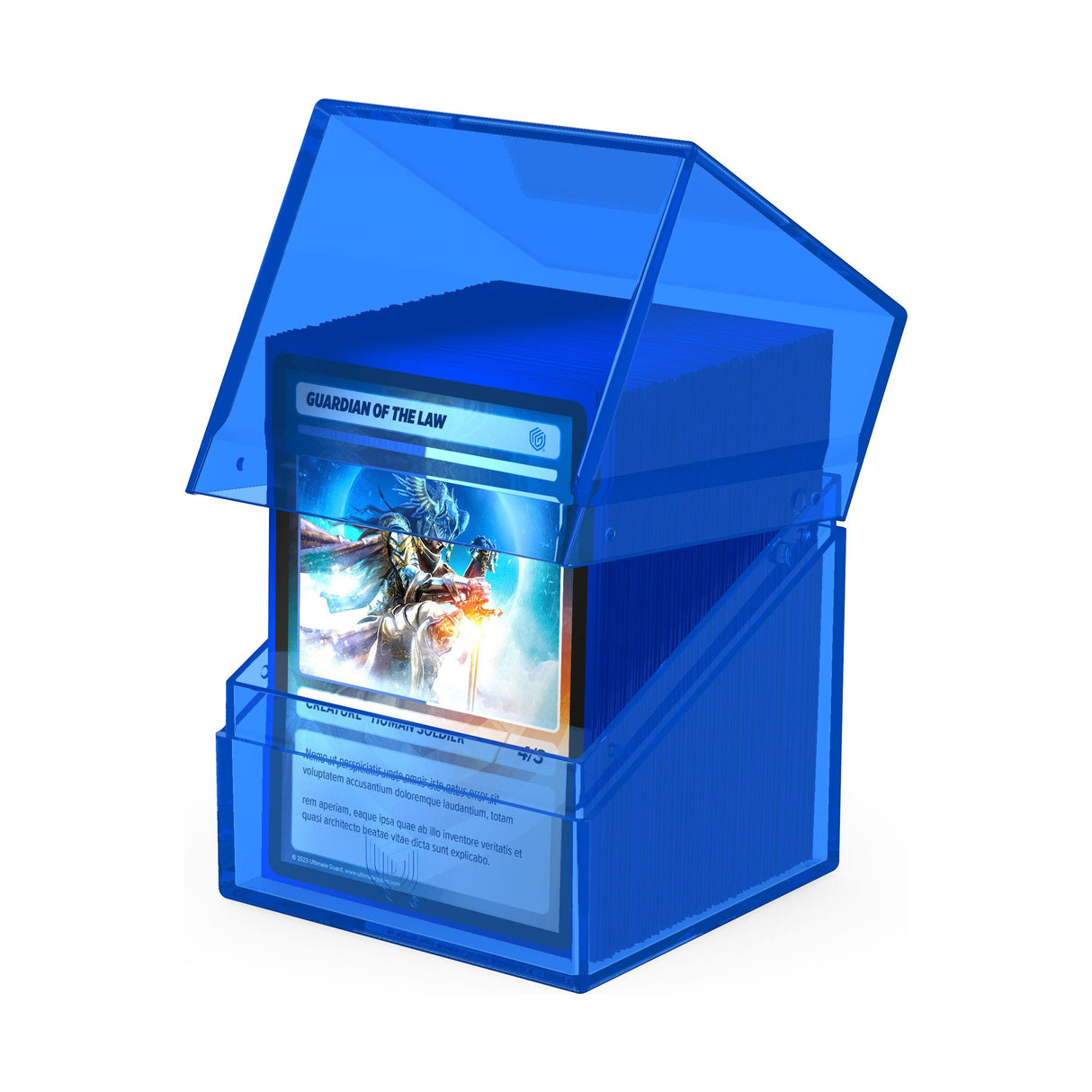 Ultimate Guard - Boulder 100+ Deck Box - Clear Sapphire