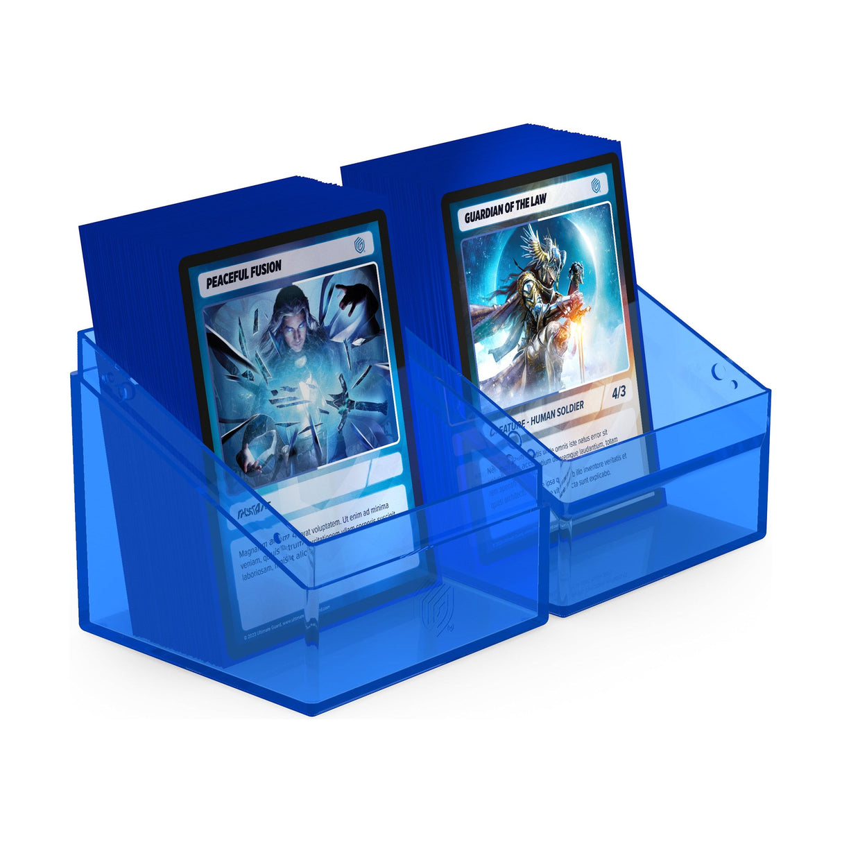 Ultimate Guard - Boulder 100+ Deck Box - Clear Sapphire
