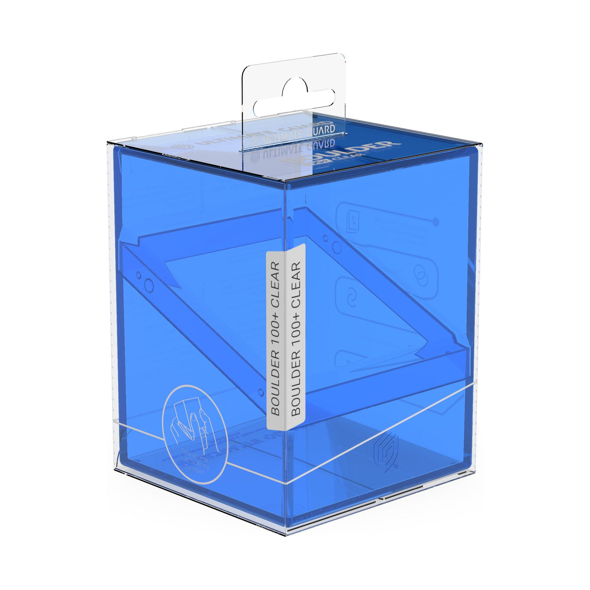 Ultimate Guard - Boulder 100+ Deck Box - Clear Sapphire