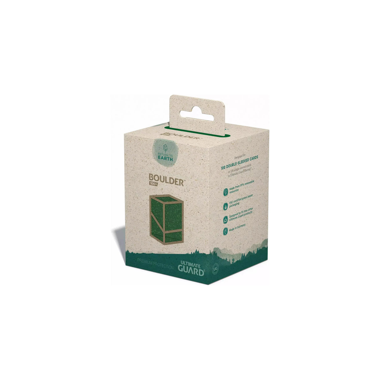 Ultimate Guard - RTE Boulder 100+ Deck Box - Green